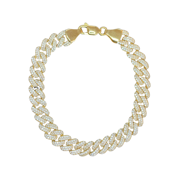 Men’s Women's Classic Cuban Link Chain Bracelet – 925 Sterling Silver