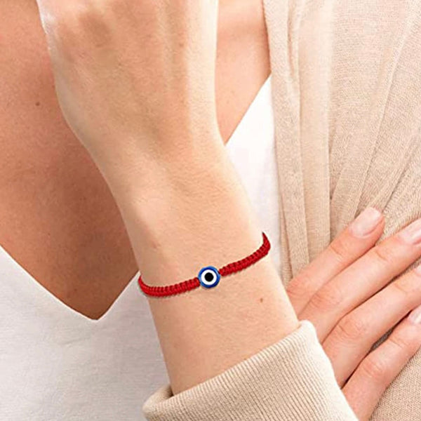 Evil Eye Braided Adjustable Wowen Bracelet