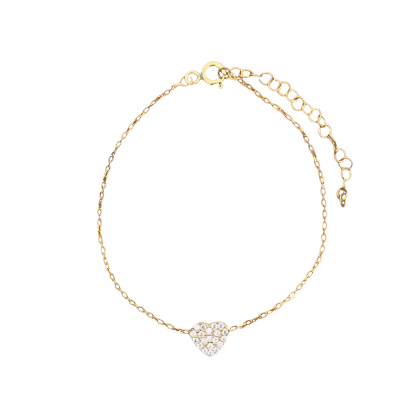 Tiny Heart Sterling Silver Bracelet