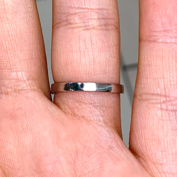 Shiny Crystal Hamsa Sterling Silver Ring