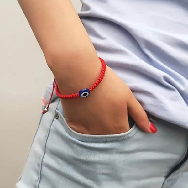 Evil Eye Braided Adjustable Wowen Bracelet