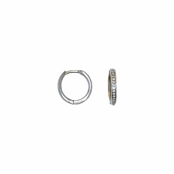 Medium Sterling Silver Hoops Earrings