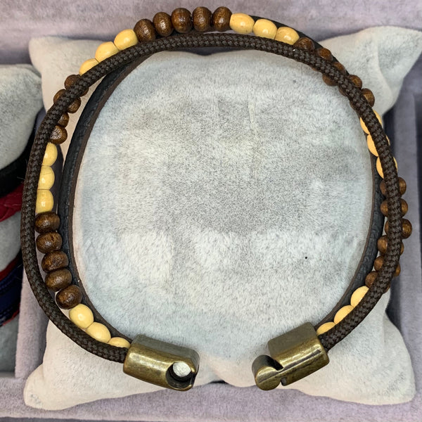 Authentic Brown Leather Bracelet