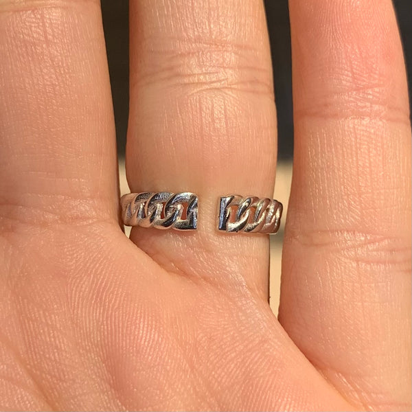 Thick Butterfly Sterling Silver Ring