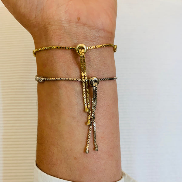 Simple Casual Sterling Silver Bracelet