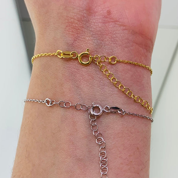 Tiny Heart Sterling Silver Bracelet