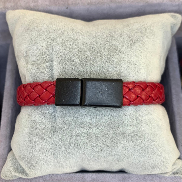 Red Leather Bracelet
