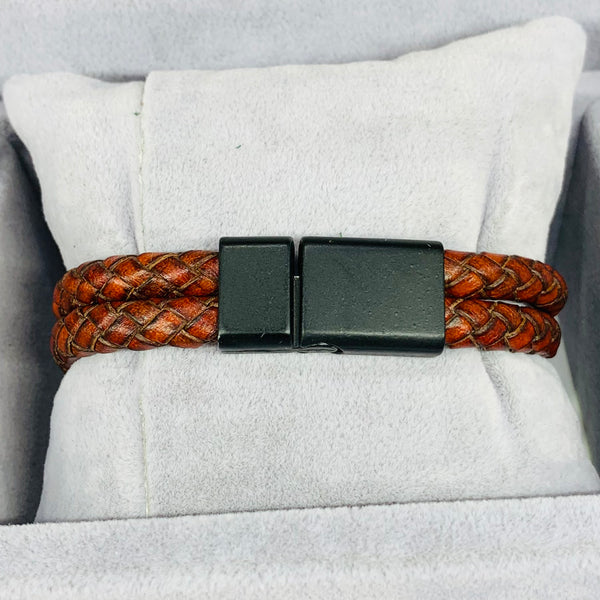 Anchor Leather Men Bracelet