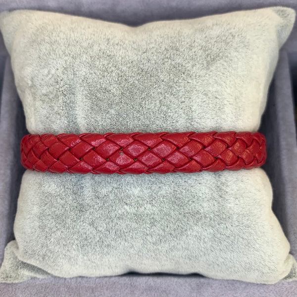 Red Leather Bracelet