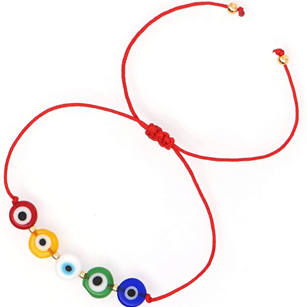 Colorful Red String Evil Eye Bracelet Beaded