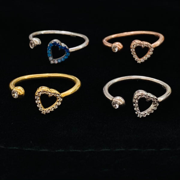 Lovely Heart Shape Sterling Silver Ring