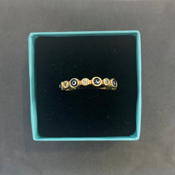 Multiple Evil Eye Ring