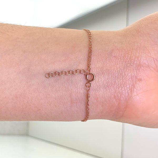 Mini Single Butterfly Sterling Silver Bracelet