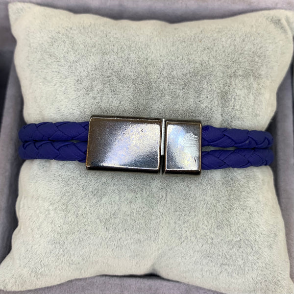 Casual Double Braid Leather Men Bracelet