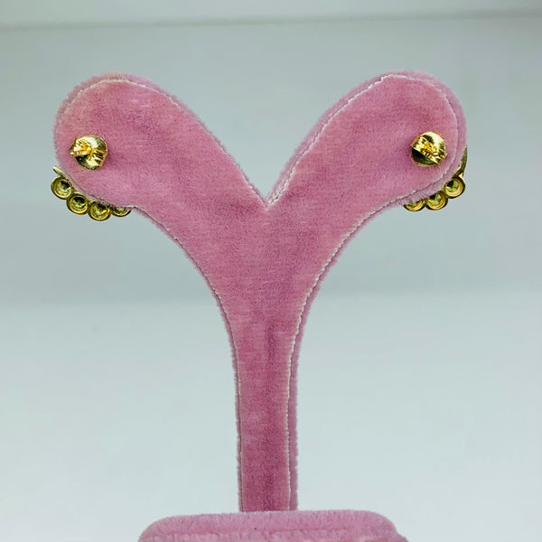 Love Gold Plated Sterling Silver Stud Earrings