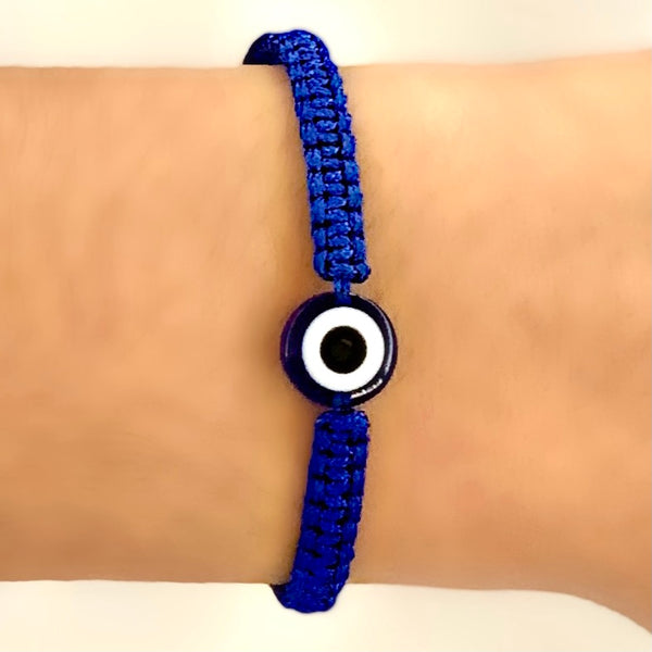 Evil Eye Braided Adjustable Wowen Bracelet