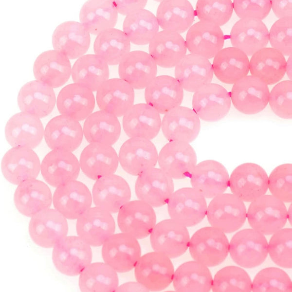 Rose Quartz with Cross Crystal Men Women Natural Gemstone Beaded Bracelet