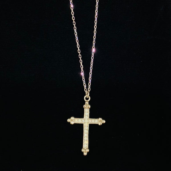 Modern Big Cross Sterling Silver Necklace