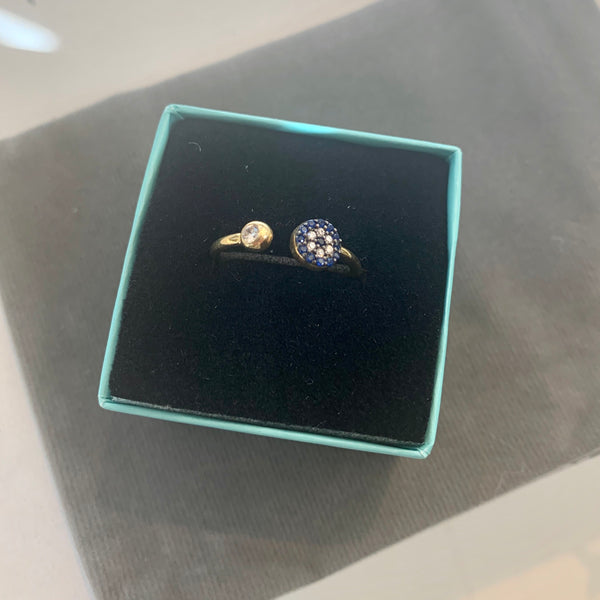 Evil Eye Ring Adjustable