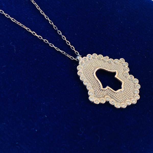 Hamsa Sterling Silver Necklace