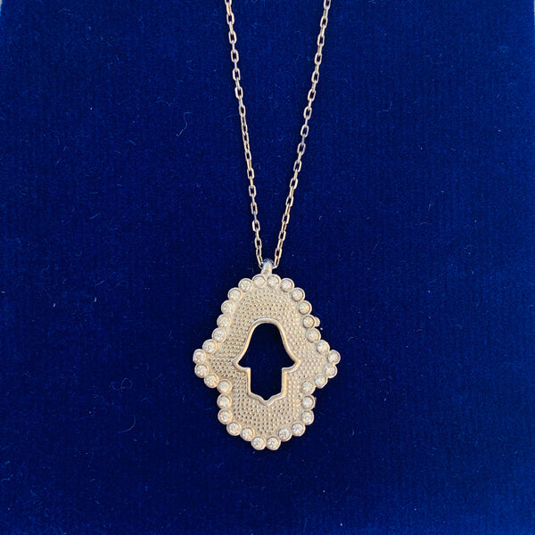 Hamsa Sterling Silver Necklace