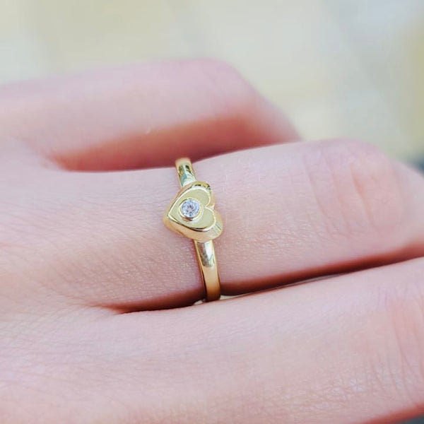 Mini Heart shape Ring for Pinky Finger