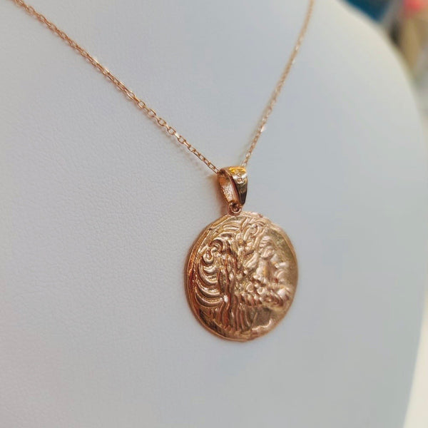 Zeus Greek Coin Necklace