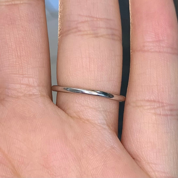 Mini Circular Infinity Sterling Silver Ring