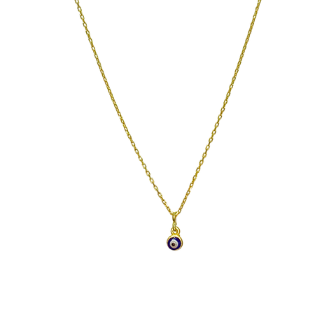 Small Evil Eye Pendant Necklace for Protection