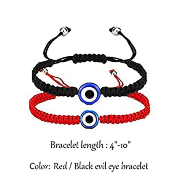 Evil Eye Braided Adjustable Wowen Bracelet
