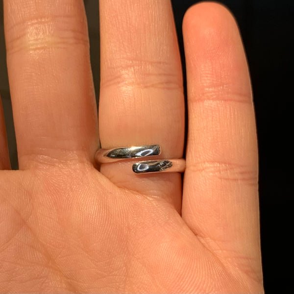 Heart Sterling Silver Ring Adjustable