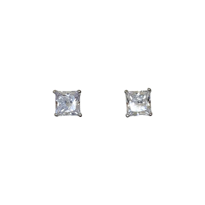 Square Sterling Silver Stud Earrings