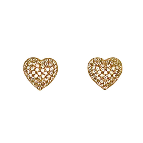 Lovely Heart Shape Stud Earrings