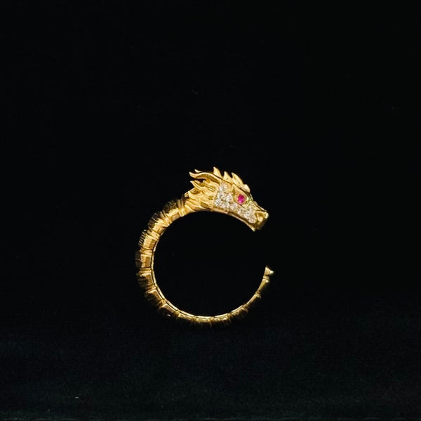 Dragon Sterling Silver Ring Adjustable