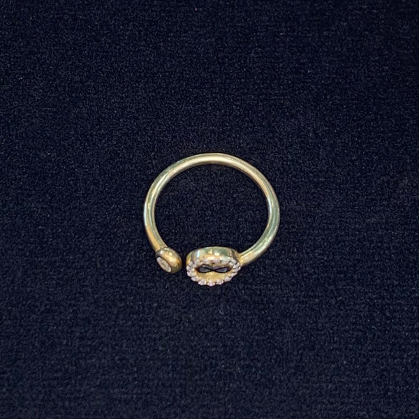 Mini Circular Infinity Sterling Silver Ring