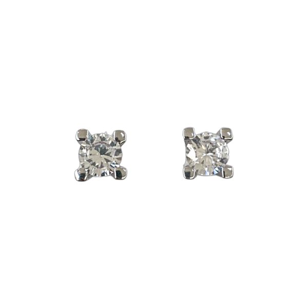 Simple Small Sterling Silver Stud Earrings