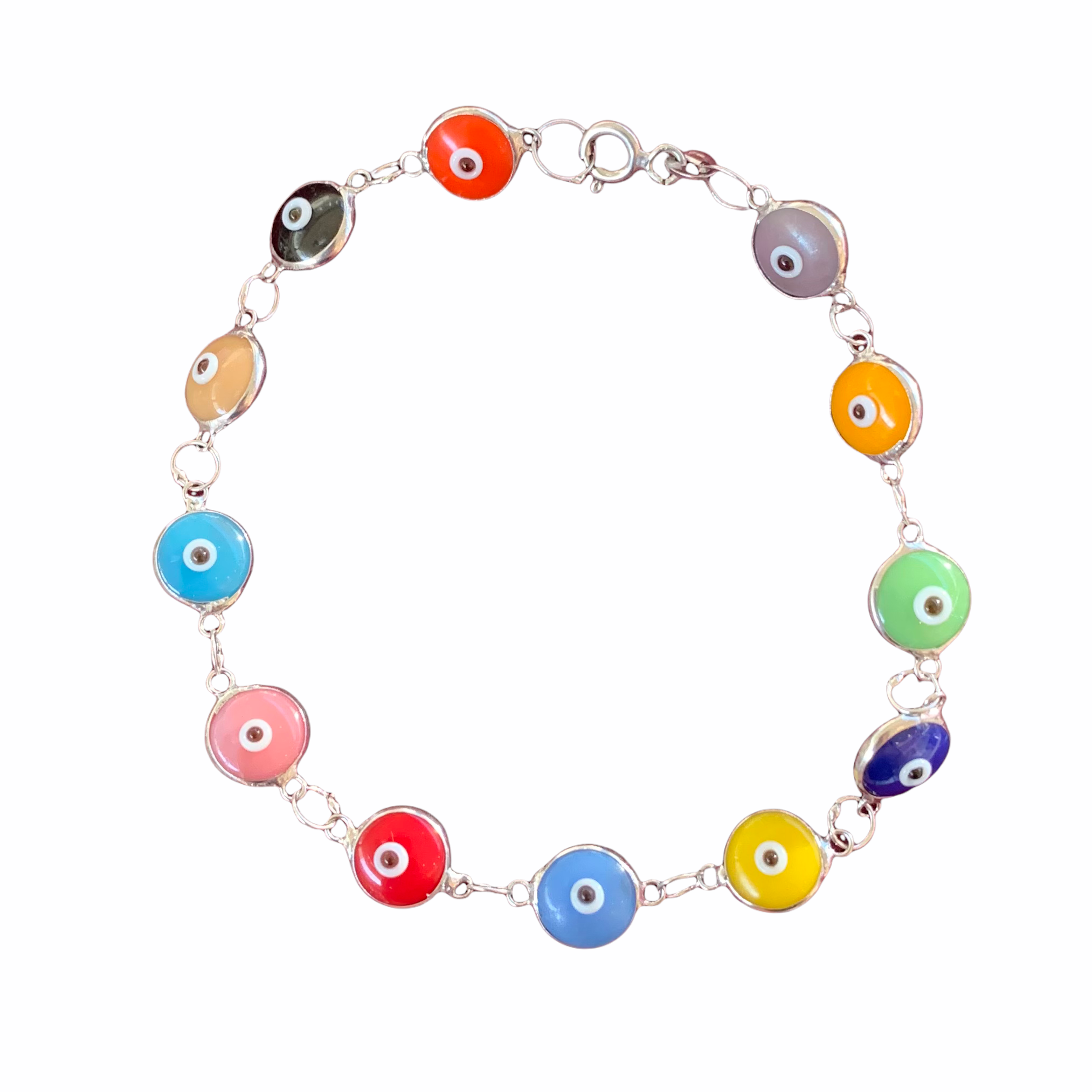 Multicolor Evil Eye Bracelet Colorful