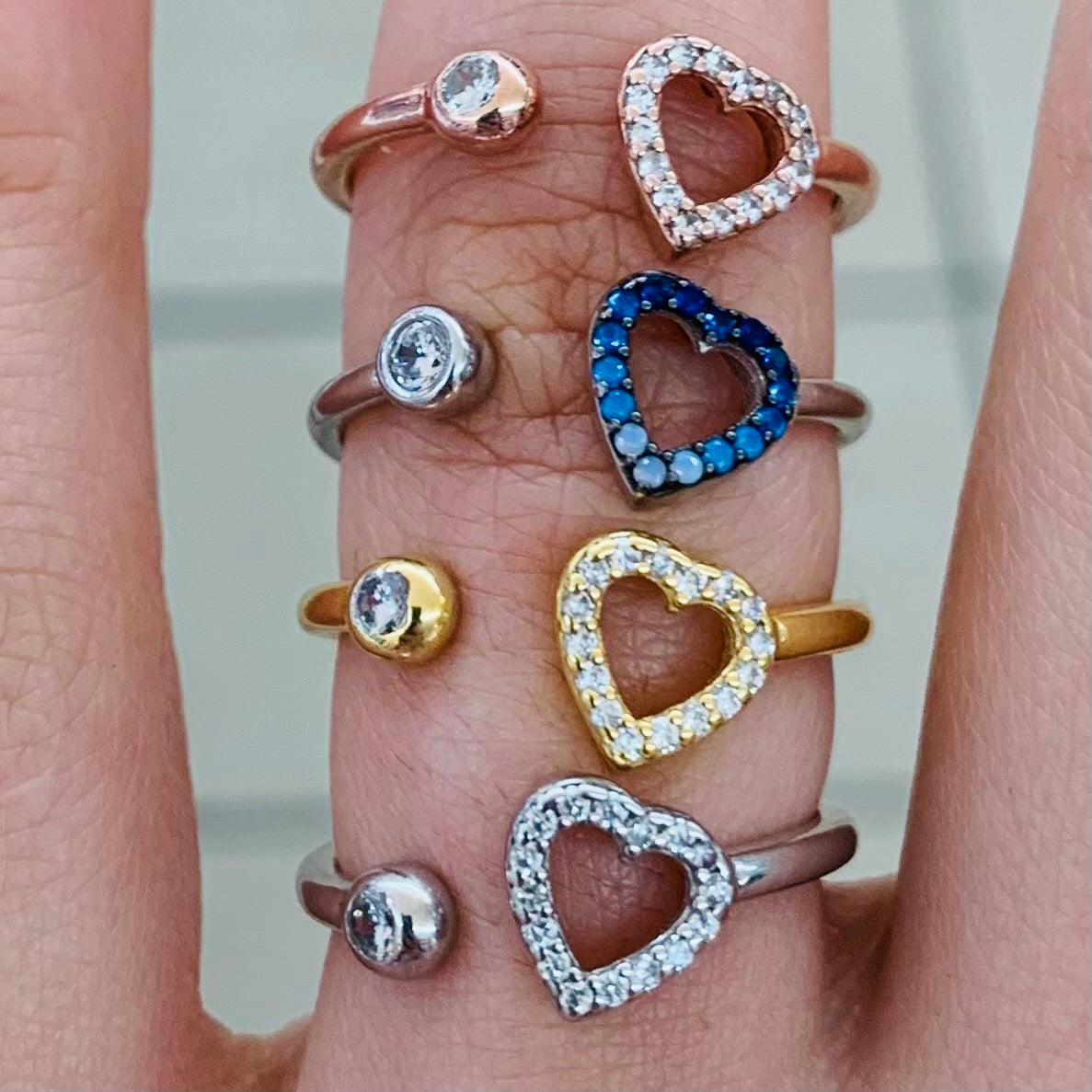 Lovely Heart Shape Sterling Silver Ring