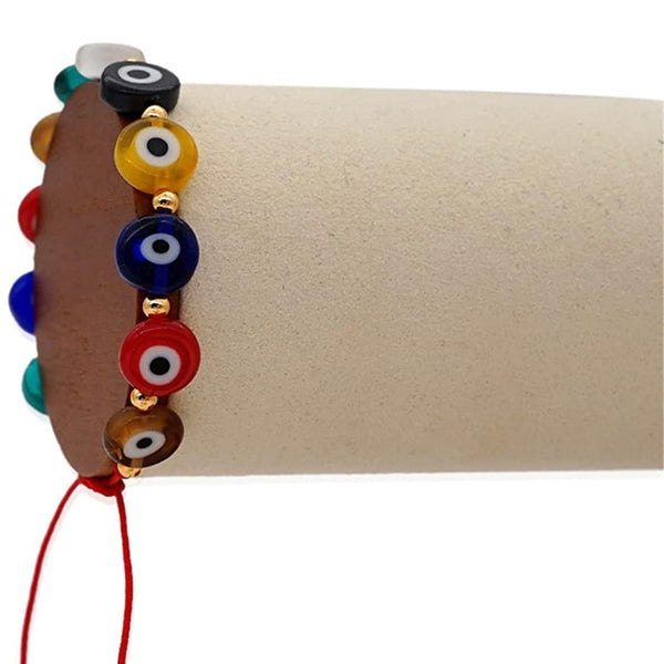 Multicolor Evil Eye Adjustable Protection Bracelet Red String Bracelet